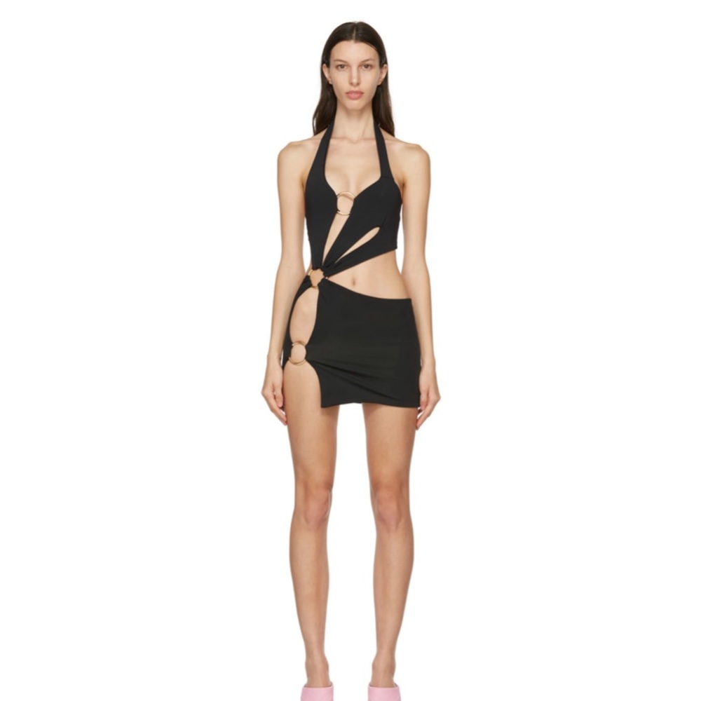 Louisa Ballou Black Dress sex wax dress small